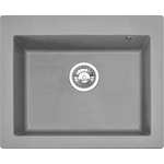 Rea Мивка от композит Rea West XL, сива, 50x60 см (5902557398553) Мивка за вграждане