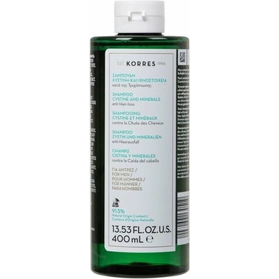 KORRES Cystine + Minerals Anti Hair-Loss Shampoo For Men 400 ml