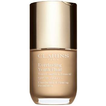 Clarins Everlasting Youth Fluid Foundation озаряващ фон дьо тен SPF 15 цвят 101 Linen 30ml