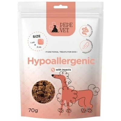 PAKA ZWIERZAKA PEPE Vet Funkčné pochúťky Hypoallergenic Insect 70 g