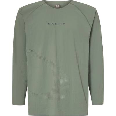 Oakley Мъжка фланелка с дълъг ръкав за колоездене Oakley Seeker Whip L/S Jersey Cycling jersey - Aviator Green - размер M (056-3984-0112)