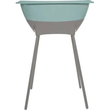 Luma Babycare Koupací sada vanička se stojanem Ice blue se stojanem chalk brown