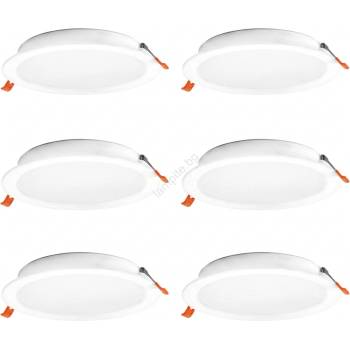 OSRAM - Комплект от 6 вградени LED осветителни тела ESSENTIAL LED/18W/230V Ø 22 см, бели (P227824)