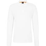 Boss Блуза с яка Boss Mens BOSS ORANGE Passerby Premium Cotton Long Sleeve Polo Shirt with Logo Detail - White 100