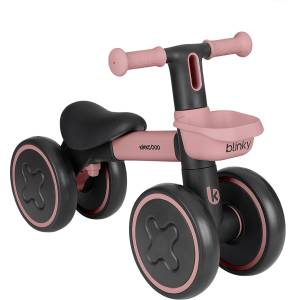 KikkaBoo Детско колело за баланс KikkaBoo Blinky Ride-On Pink, 1-3 години, със светещи колела (31006030044)