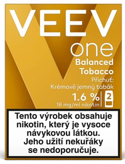 VEEV ONE náplň Balanced Tobacco 18 mg 2ks od 8,2 €