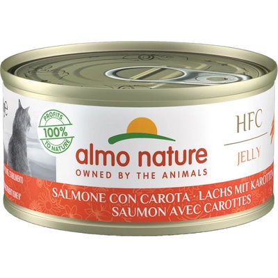 Almo Nature HFC Natural losos s mrkvou v želé 6 x 70 g