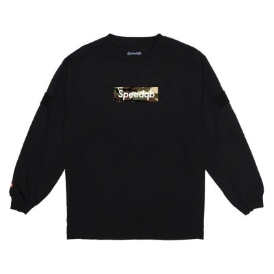 Speedqb woodland camo box logo ls tričko speedqb černá