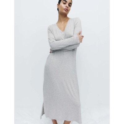 Marks & Spencer Нощница с дантелени кантове Marks & Spencer сива Marks & Spencer | Siv | ЖЕНИ | S
