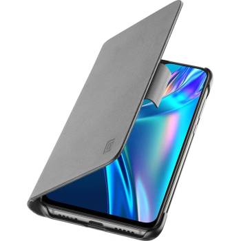 Cellularline Калъф за Samsung Galaxy A12, flip cover, еко кожа, Cellularline Book, черен (IT7897)