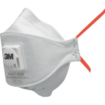 3M Filtračná polomaska 9332, skladacia, výdychový ventil