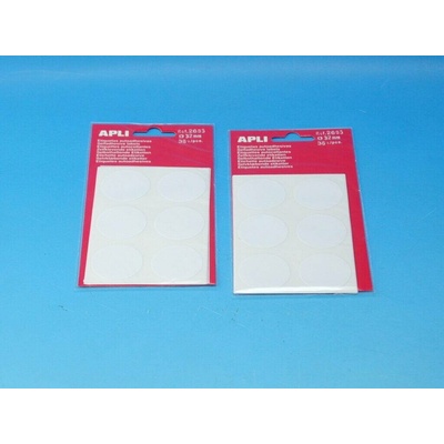 Samolepicí etikety- Apli - bílé - 32 mm, 36 ks - AO2665 – Zboží Dáma