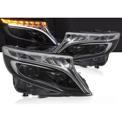 Predné Full LED svetlá Mercedes Vito / V trieda W447 14-23 DRL Black