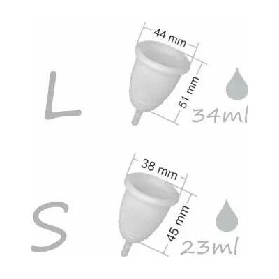 Moon Cup menštruačný kalíšok veľkosť L