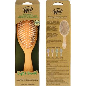 Wet Brush Go Green Treatment & Shine Brush Четка за коса Coconut