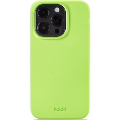 Holdit Гръб Holdit Silicone Case за iPhone 14 Pro - Acid Green