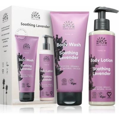 Urtekram Soothing Lavender tělové mléko 245 ml + Urtekram Soothing Lavender sprchový gel 200 ml kosmetická sada
