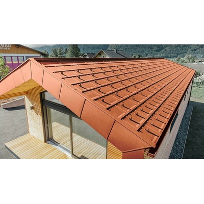 Prefa R.16 P.10 Strešný panel 04 tehlovočervená
