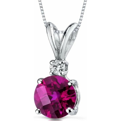 Eppi Zlatý rubínový přívěsek s diamantem Emolyna P34447