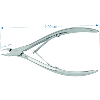 Lexwo kliešte na kožu 12 cm, 5 mm typ R04-5 LESK
