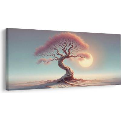 Obraz strom života v růžovém světle - 120x60