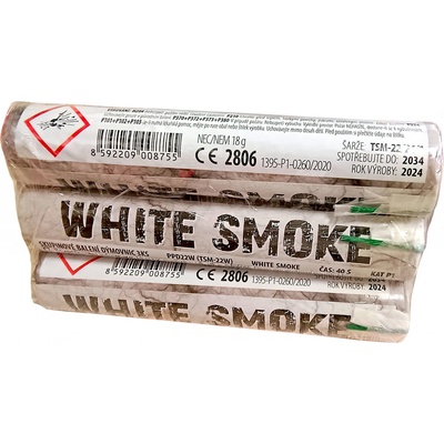 bílá dýmovnice WHITE SMOKE 3 ks