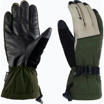 Viking Мъжки скиорски ръкавици Viking Hudson Gore-Tex Freeride olive/beige