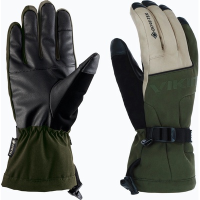 Viking Мъжки скиорски ръкавици Viking Hudson Gore-Tex Freeride olive/beige