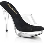 Pleaser USA Pleaser Cocktail-501 Clr-Blk/Clr 37