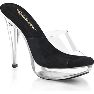 Pleaser USA Pleaser Cocktail-501 Clr-Blk/Clr 37