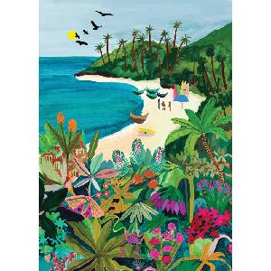 Pieces & Peace - Puzzle Beach Butterfly - 500 piese