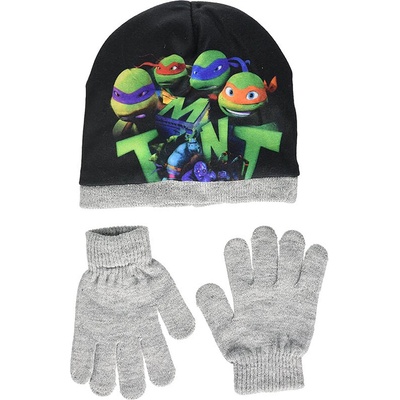 Sun City čiapka/rukavice Želvy Ninja TMNT šedá