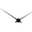 NeXtime Стенен часовник Hands 85 см черен (2269zw)