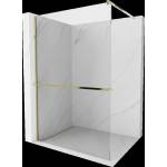 Mexen Kioto+ душ стена с рафт Walk-in 70 x 200 см, прозрачна, златна - 800-070-121-50-00 (800-070-121-50-00)