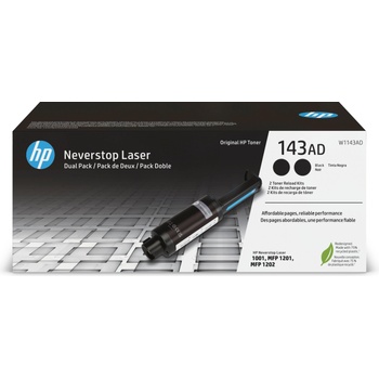 HP HP 143AD Dual Pack Black Original Neverstop Toner Reload Kit (W1143AD)