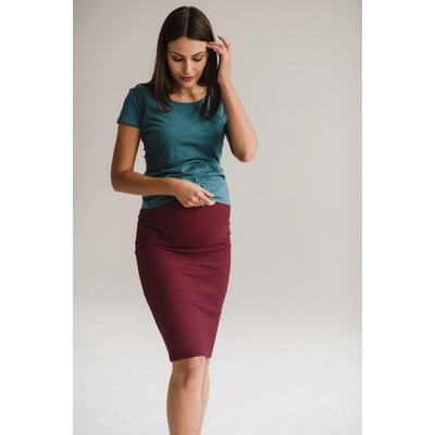 Tehotenská sukňa Tummy Burgundy
