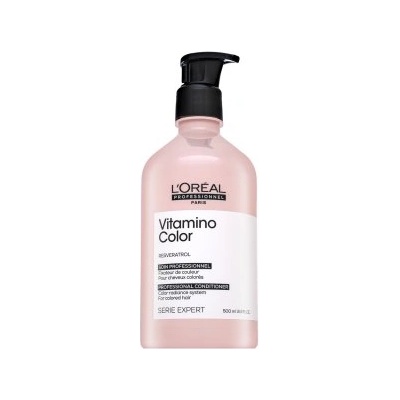 L'Oréal Série Expert Vitamino Color Resveratrol Conditioner Балсам За блясък и защита на боядисаната коса 500 ml