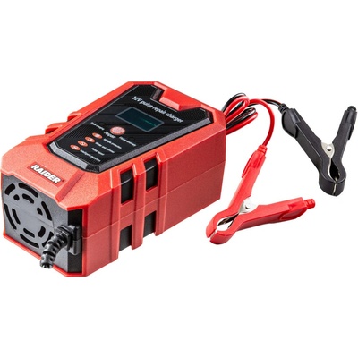 Raider RD-BC18 Зарядно за акумулатор инверторно 12V 75Ah LCD (032207)