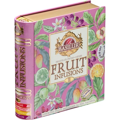 Basilur Fruit infusions book assorted III ovocné čaje 32 sáčkov