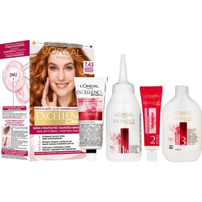 L'Oréal Excellence Creme боя за коса цвят 7.43 Blonde Copper