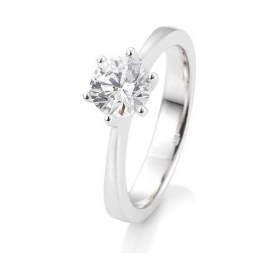 Sofia Diamonds prsteň z bieleho zlata s diamantom BE41 85986