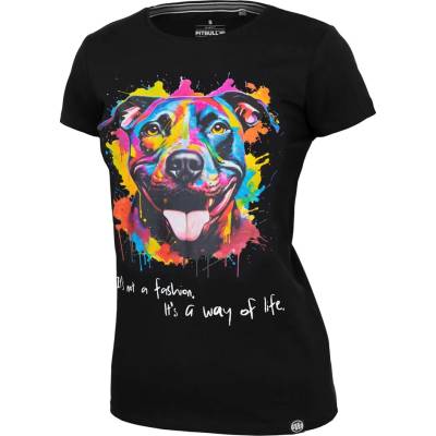 PitBull West Coast Dámské triko Watercolor černé