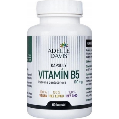 Adelle Davis Vitamin B5 kys. pantotenová 100 mg 60 kapslí
