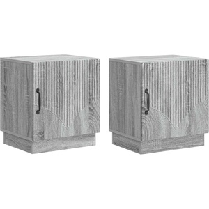 vidaXL Нощно шкафче 2 бр. Сив Сонома 43 x 34, 5 x 47 см (895268)