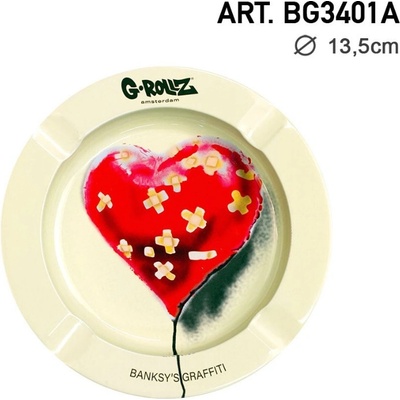 G-Rollz Banksy's Graffiti popelník srdce 1ks