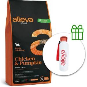 Alleva NATURAL кучешка пиле & тиква мини 12 кг + термобутилка безплатно