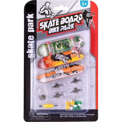 Skatepark Sada 3 Fingerboardov s Príslušenstvom