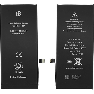 MPS Батерия за Apple iPhone 8 Plus, 2675 mAh, включена монтажна лента (13095)