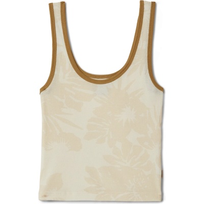 Brixton Дамски топ Brixton Women's Ringer Organic A-Tank Top - Off White / Olive Stone - размер XL (916-5603-0215)