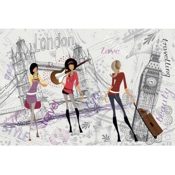 DIMEX ART s. r. o Флизелинов фототапет лондонски стил 375 x 250 см